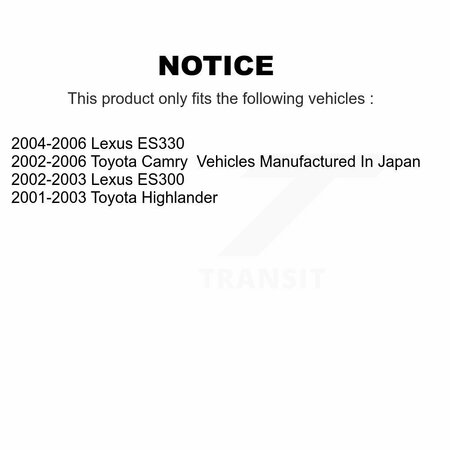 Tec Rear Ceramic Disc Brake Pads For Toyota Camry Lexus Highlander ES330 ES300 TEC-885
